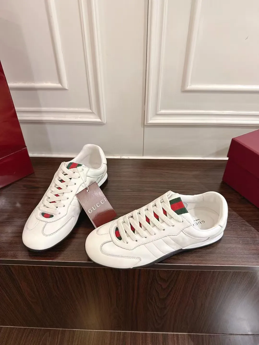 Men's Men's Shoes 💰440 [New Style] 🎍🎍Gucci - New Men's Shoes GUCCI [Lightning] The latest shoes are shipped. Original quality, fashionable, special material, sheepskin lining, brand new packaging. The foot feels super comfortable and the workmanship is impeccable. Size: 38-44 (45 can be customized